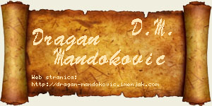 Dragan Mandoković vizit kartica
